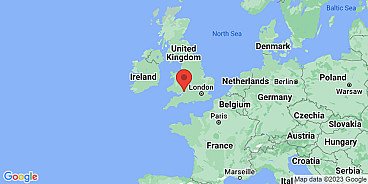 Map of Chepstow, Monmouthshire, Wales