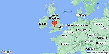 Map of Lugwardine, Herefordshire, England