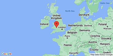 Map of Monmouth, Monmouthshire, Wales