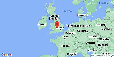 Map of Wychwood Forest, Oxfordshire, England