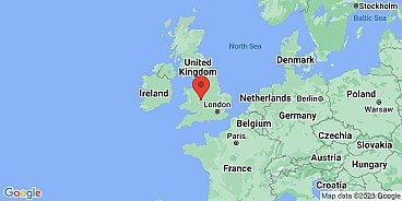 Map of Kidderminster, Worcestershire, England