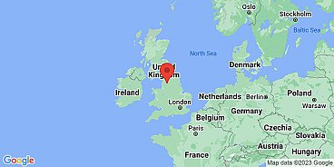 Map of Burnley, Lancashire, England