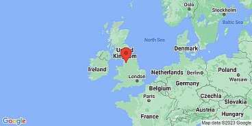 Map of Blackburn, Lancashire, England