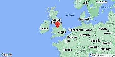 Map of Trentham, Staffordshire, England