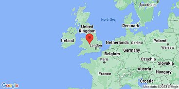 Map of Flyford Flavell, Worcestershire, England