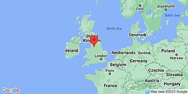 Map of Oldham, Lancashire, England