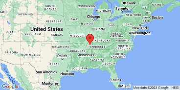 Map of Christmasville, Carroll County, Tennessee