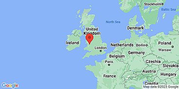 Map of Montgomeryshire, Wales