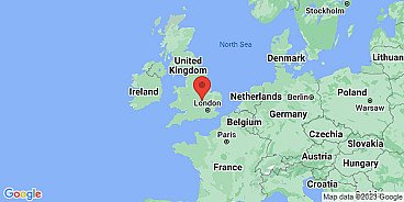 Map of Northampton, Northamptonshire, England