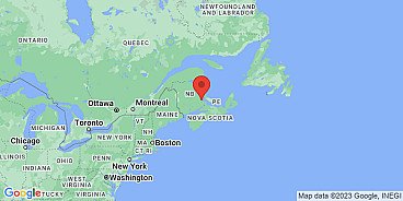 Map of Cocagne, Kent County, New Brunswick, British North America