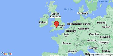 Map of Trowbridge, Wiltshire, England