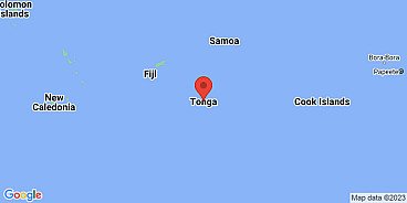 Map of Tonga