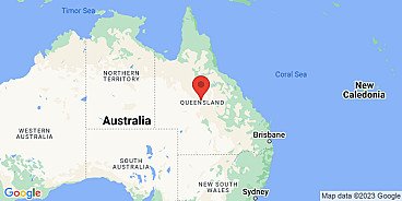 Map of Queensland, Australia