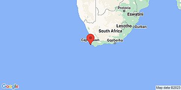 Map of Cape of Good Hope, Cape Town, Western Cape, South Africa