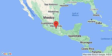 Map of Mexico City, Mexico, Mexico