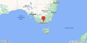 Map of Melbourne, Victoria, Australia