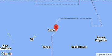 Map of Aunuu, Samoan Islands