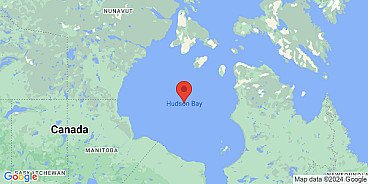 Map of Hudson Bay, Upper Canada, Province of Canada, Great Britain