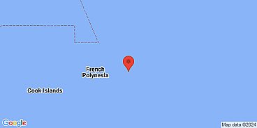 Map of Hikueru, Tuamotu Islands, French Polynesia, France