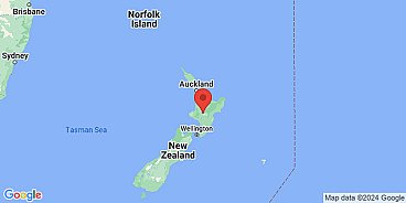 Map of North Island, New Zealand