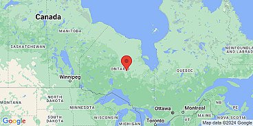 Map of Ontario, Canada