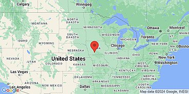 Map of Mount Pisgah, Pottawattamie County, Iowa Territory