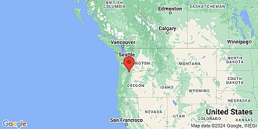 Map of Cascade Locks, Wasco County, Oregon