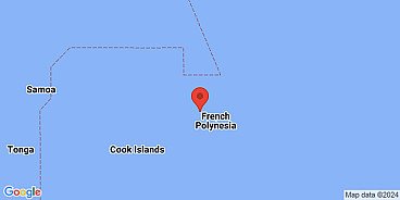 Map of Tahaa, Leeward Islands, French Polynesia, France