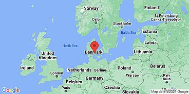 Map of Odense, Odense County, Denmark