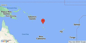 Map of Toga, New Hebrides