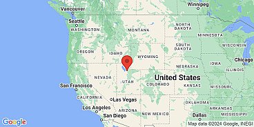 Map of Salt Lake City Temple Block, Alta California, Mexico