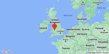 Map of Presteigne, Radnorshire, Wales