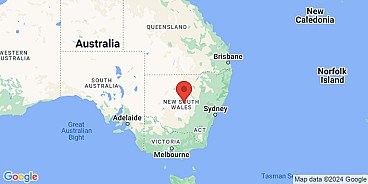 Map of New South Wales, Australia