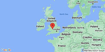 Map of Earl's Croome, Worcestershire, England