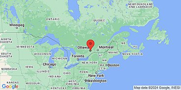 Map of Ottawa, Ontario, Canada