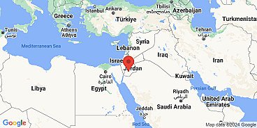 Map of Moab, Palestine