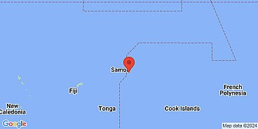 Map of Vatia, Tutuila, Samoan Islands