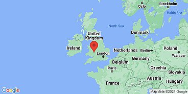 Map of Dinmore Hill, Herefordshire, England