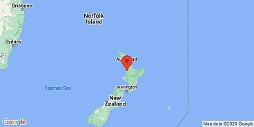 Map of Kawhia Harbor, North Island, New Zealand