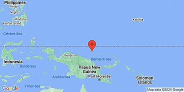 Map of Hermit Islands, Territory of Papua, British Empire