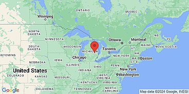 Map of Tuscola County, Michigan