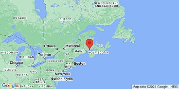 Map of Saint John, New Brunswick, Canada