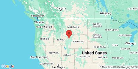 Map of Leigh Creek, Fremont County, Idaho